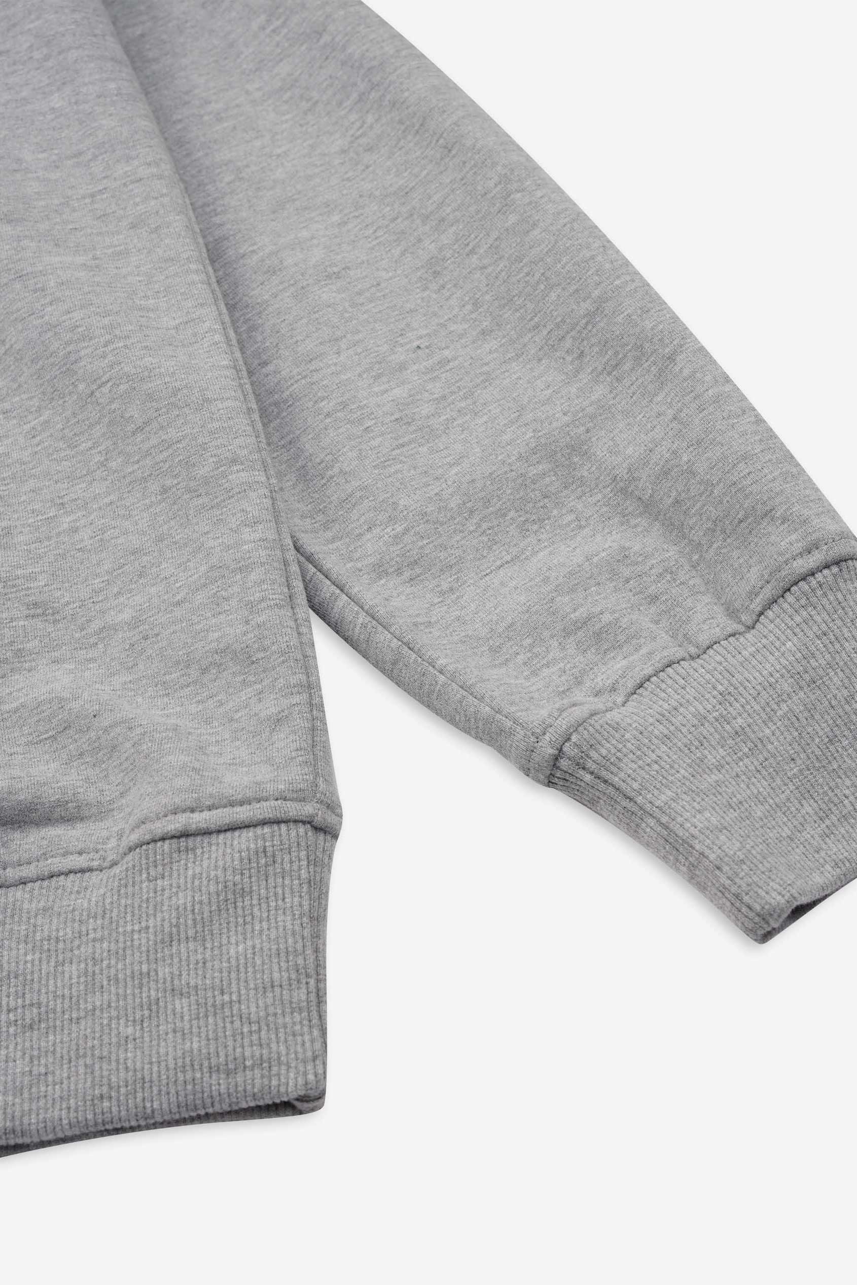 Button-Up Funnel Neck Sweatshirt