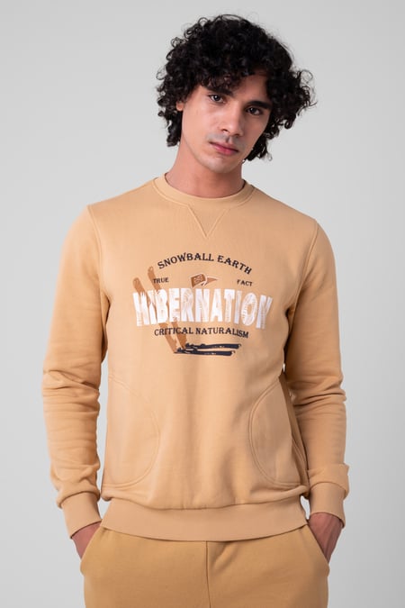 Mens Black Hibernation Sweatshirt