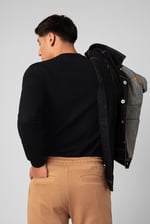 Mens Crew Neck Design Rib Sweatshirt