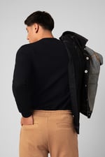 Mens Crew Neck Design Rib Sweatshirt