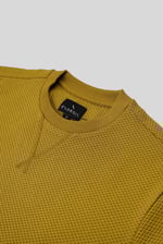 Mens Crew Neck Design Rib Sweatshirt