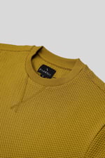 Mens Crew Neck Design Rib Sweatshirt