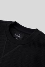 Mens Crew Neck Design Rib Sweatshirt