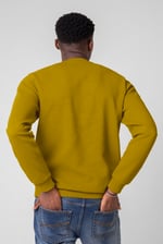 Mens Crew Neck Design Rib Sweatshirt