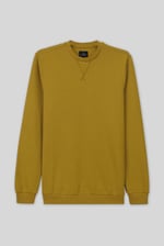 Mens Crew Neck Design Rib Sweatshirt