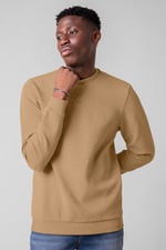 Mens Crew Neck Design Rib Sweatshirt