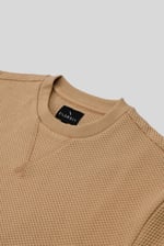 Mens Crew Neck Design Rib Sweatshirt