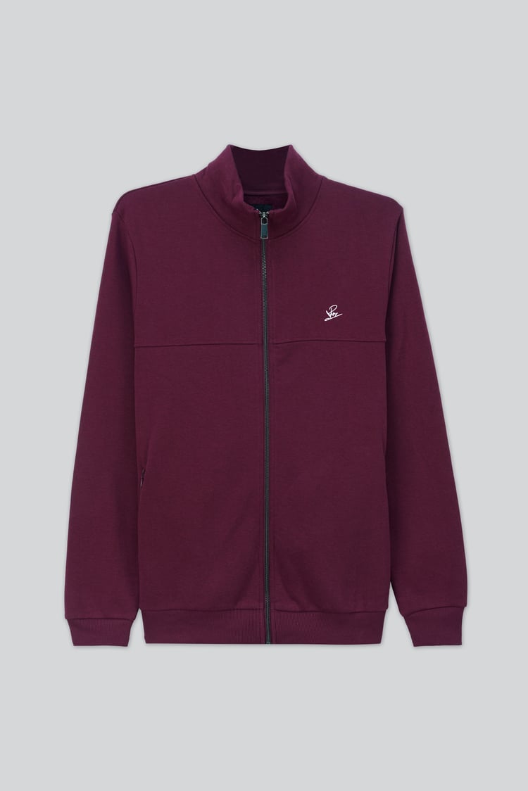 Mens Zip-Up Mock Neck Sweatshirt