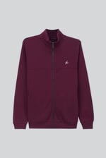 Mens Zip-Up Mock Neck Sweatshirt