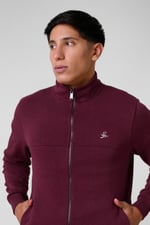 Mens Zip-Up Mock Neck Sweatshirt