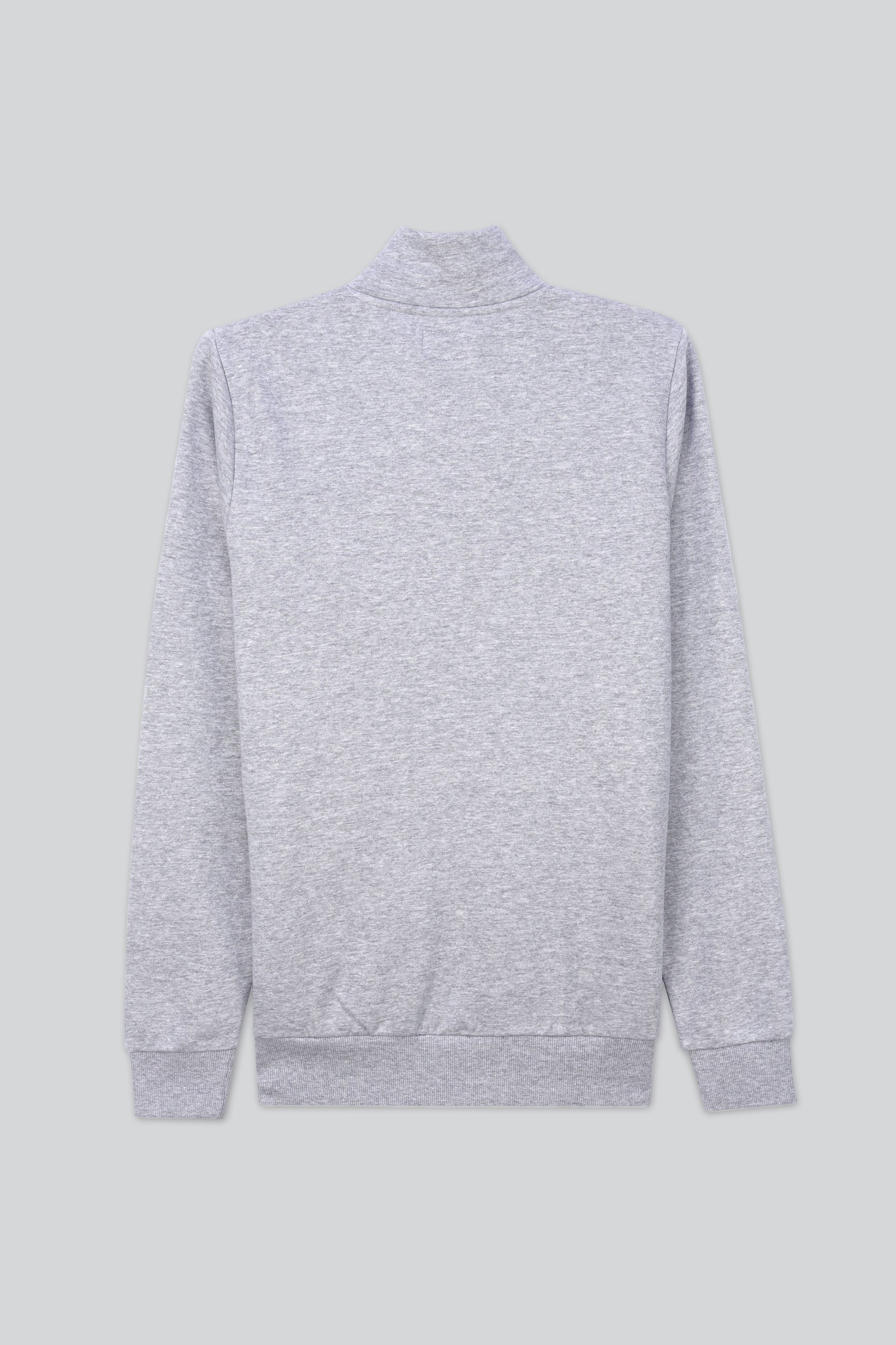 Mens Zip-Up Mock Neck Sweatshirt