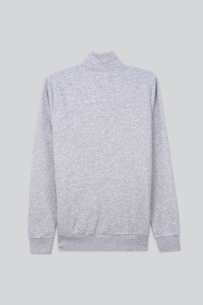 Mens Zip-Up Mock Neck Sweatshirt