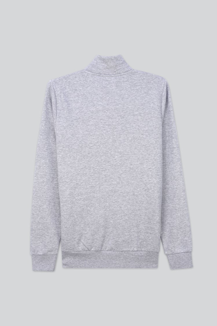 Mens Zip-Up Mock Neck Sweatshirt