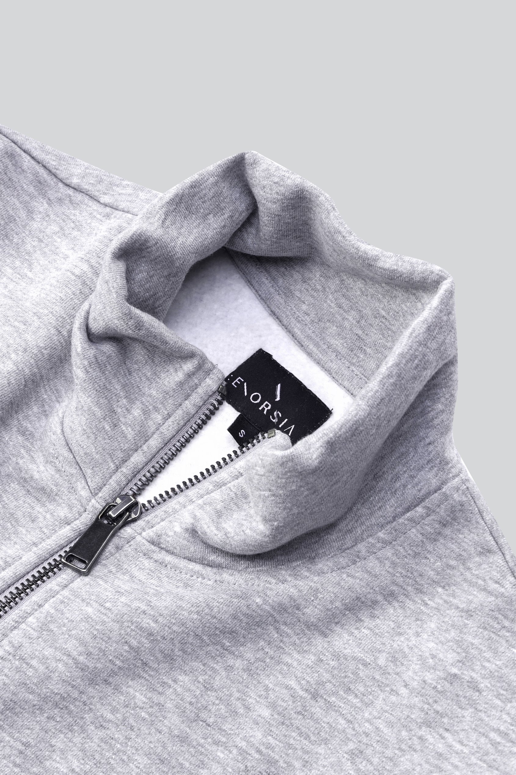 Mens Zip-Up Mock Neck Sweatshirt