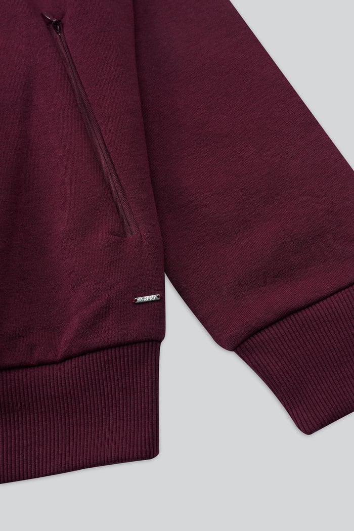 Mens Zip-Up Mock Neck Sweatshirt