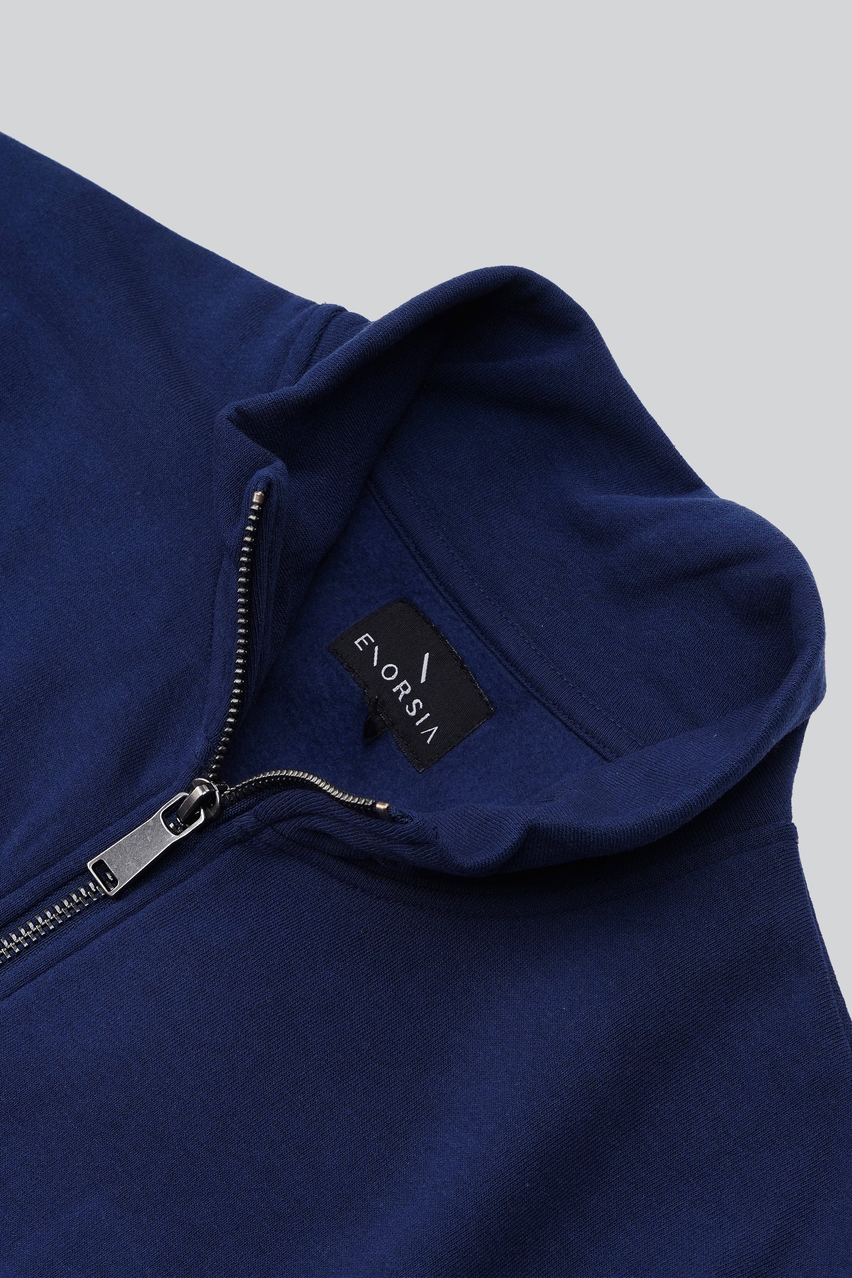 Mens Zip-Up Mock Neck Sweatshirt