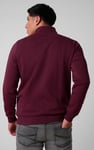 Mens Zip-Up Mock Neck Sweatshirt