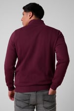 Mens Zip-Up Mock Neck Sweatshirt
