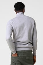 Mens Zip-Up Mock Neck Sweatshirt