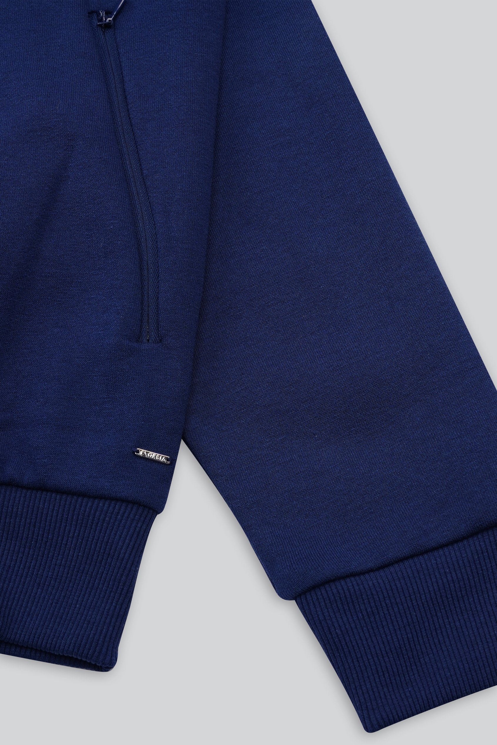 Mens Zip-Up Mock Neck Sweatshirt