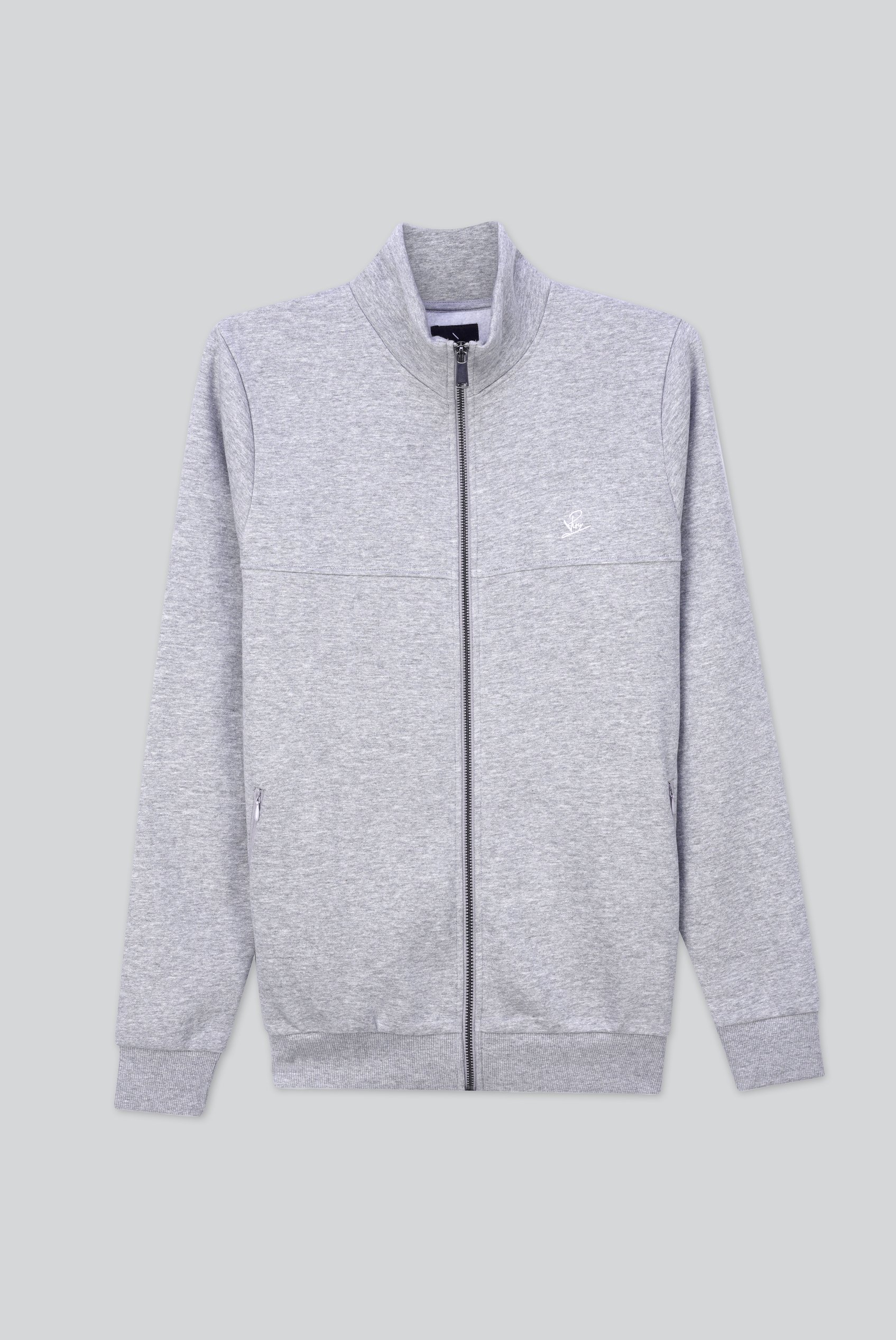 Mens Zip-Up Mock Neck Sweatshirt