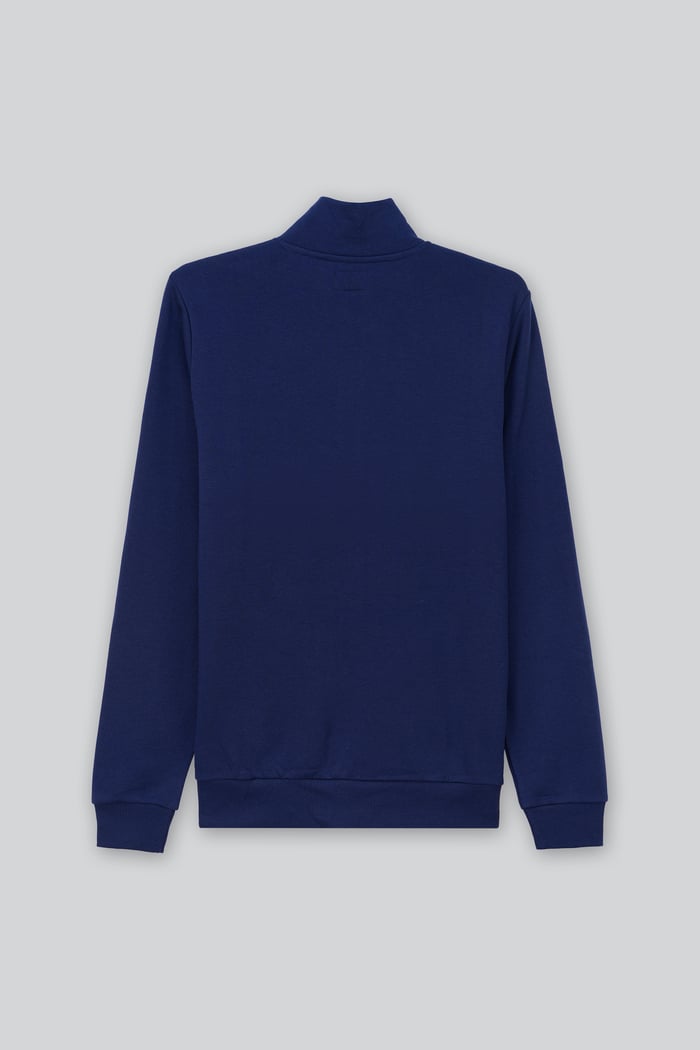 Mens Zip-Up Mock Neck Sweatshirt
