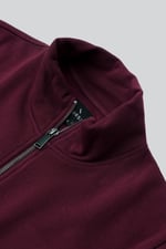 Mens Zip-Up Mock Neck Sweatshirt