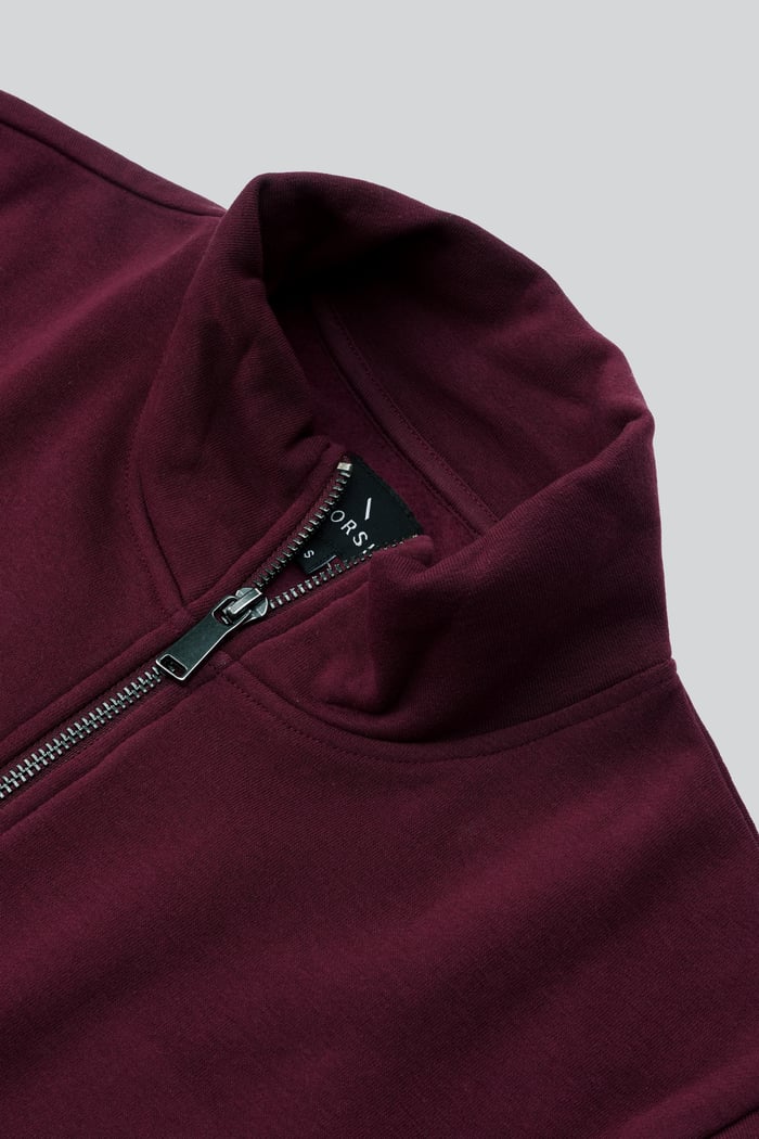 Mens Zip-Up Mock Neck Sweatshirt