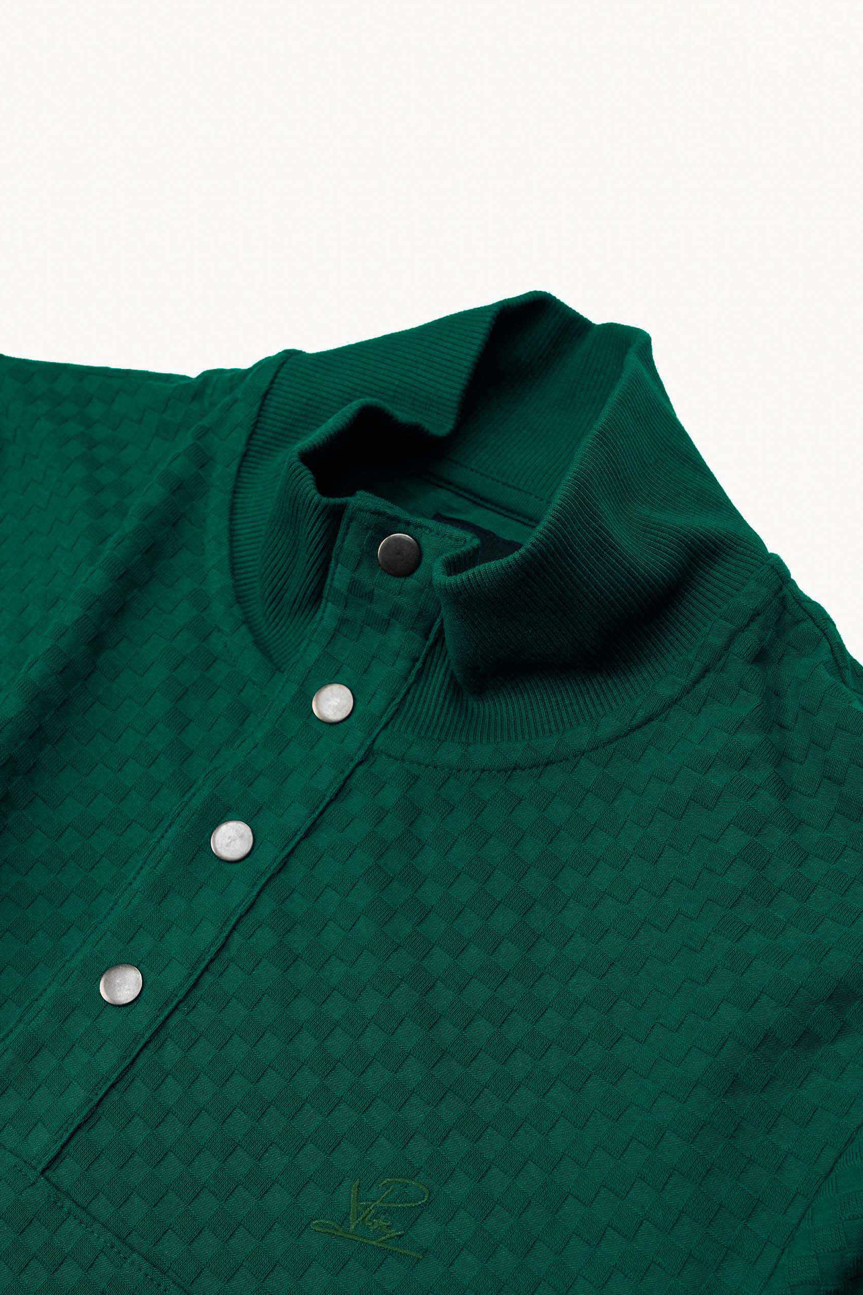 Textured Pattern High Neck Sweatshirt