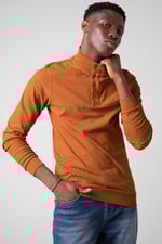 Textured Pattern High Neck Sweatshirt