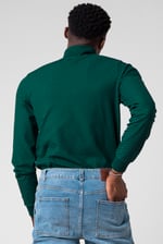 Textured Pattern High Neck Sweatshirt