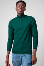 Textured Pattern High Neck Sweatshirt