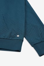 Textured Pattern High Neck Sweatshirt