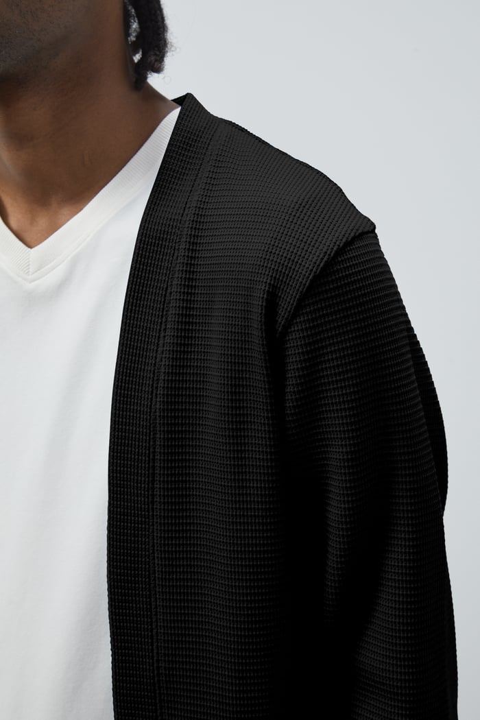 Waffle Cardigan