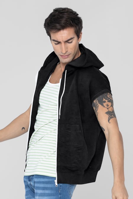Black Zip Up Hoodie