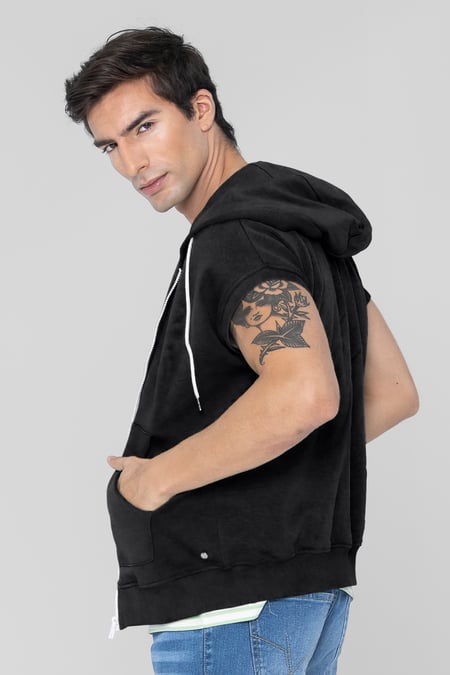 Black Zip Up Hoodie