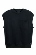 Crew Neck Sleeveless Sweatshirt