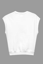 Crew Neck Sleeveless Sweatshirt