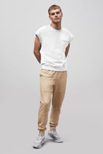 Crew Neck Sleeveless Sweatshirt