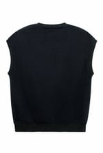 Crew Neck Sleeveless Sweatshirt