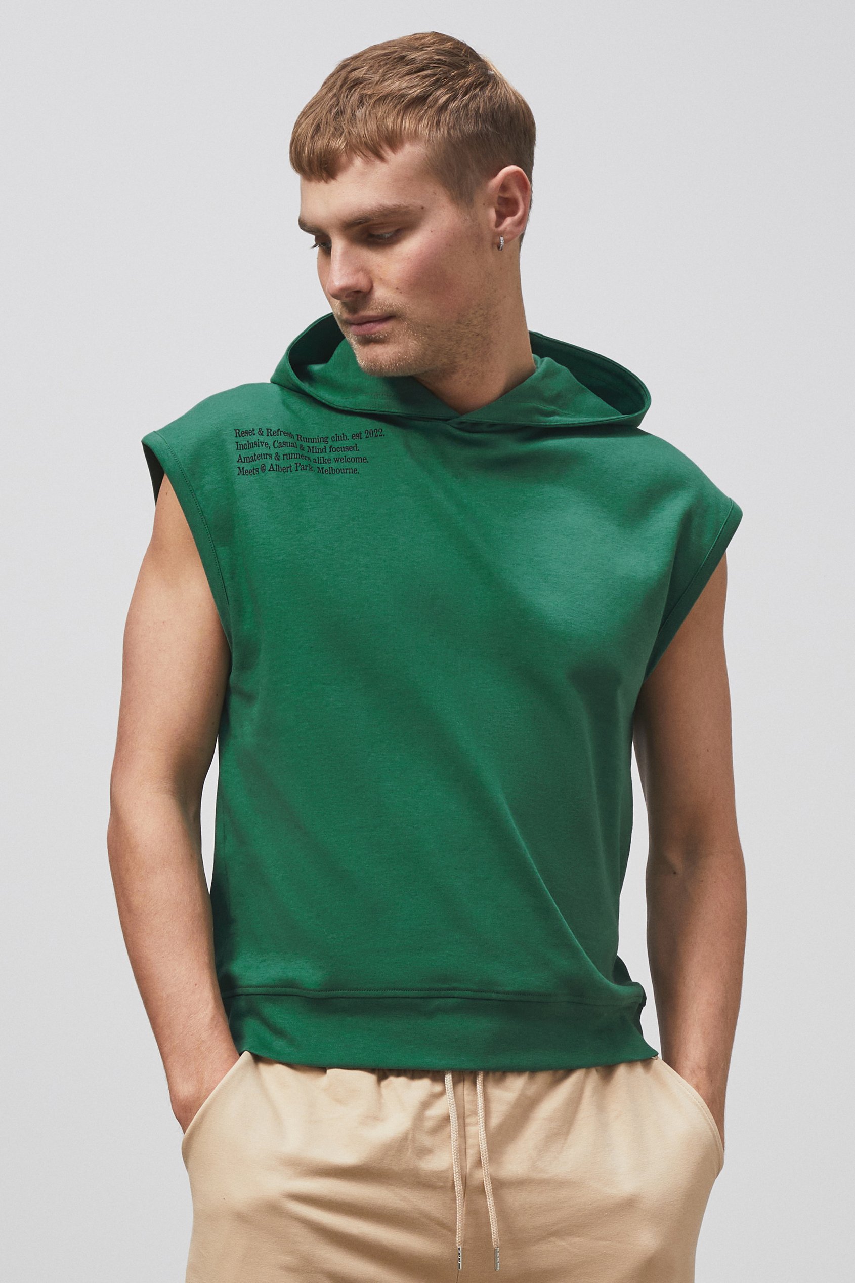 Contrast Printed Hoodie