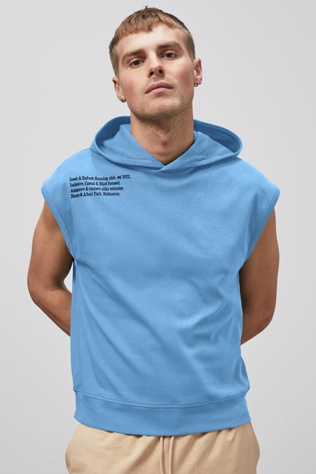 Black Contrast Printed Hoodie