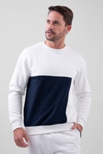 Crew Neck Colour Block Sweatshirt