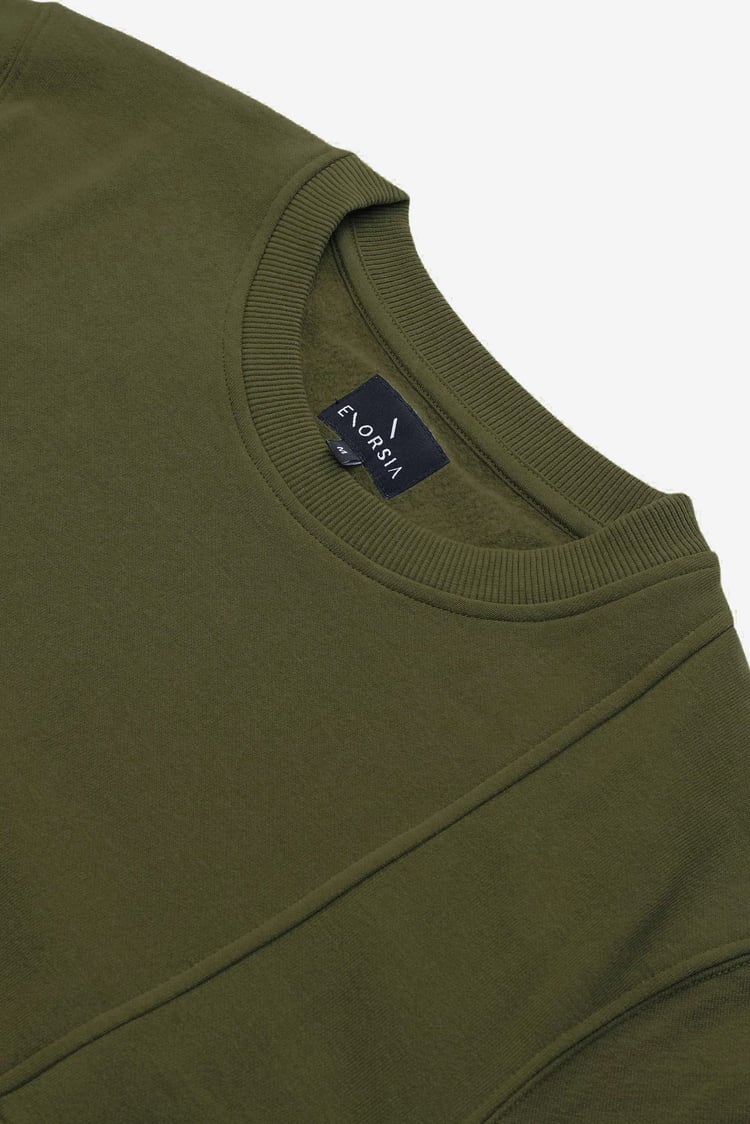 Crew Neck Colour Block Sweatshirt