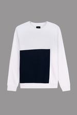 Crew Neck Colour Block Sweatshirt