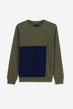 Crew Neck Colour Block Sweatshirt