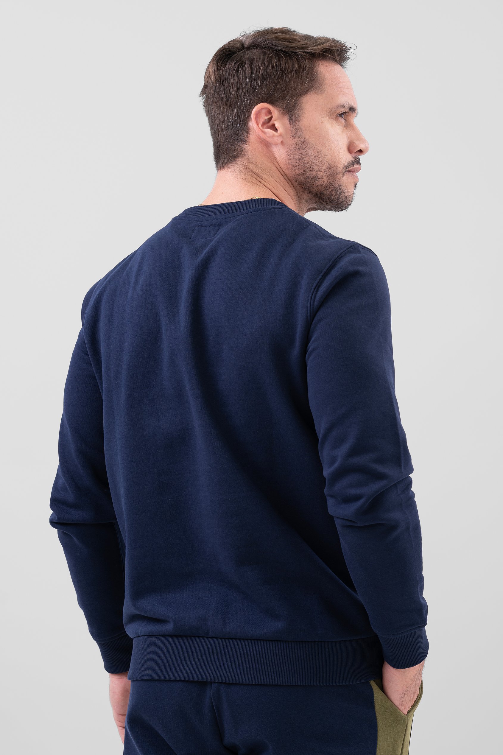 Crew Neck Colour Block Sweatshirt