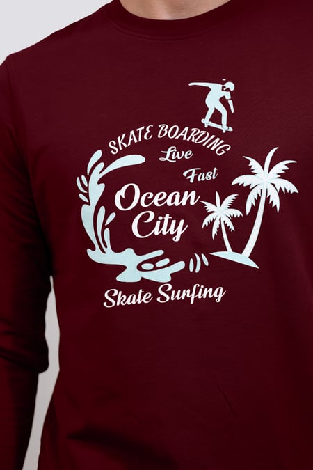 Red Paradise Surf Sweatshirt