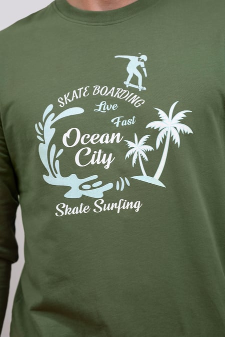 Green Paradise Surf Sweatshirt