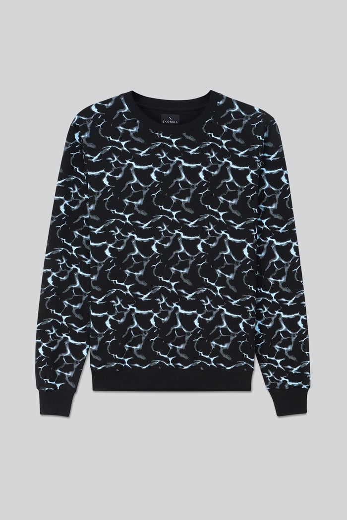 Mens Crack Print Sweatshirt